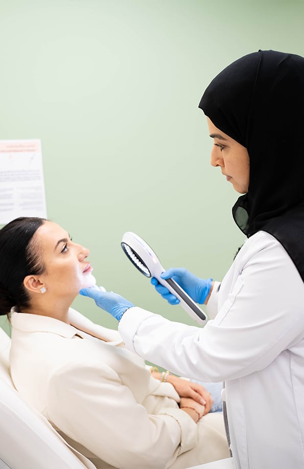 Skincare Consultation Abu Dhabi Dermatologist consultation for pre-procedure skincare assessment in Abu Dhabi