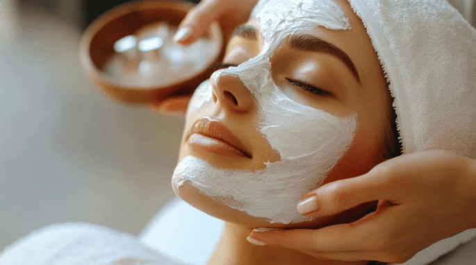 Stress Management Before Treatment Stress management through meditation as part of pre-procedure skincare routine